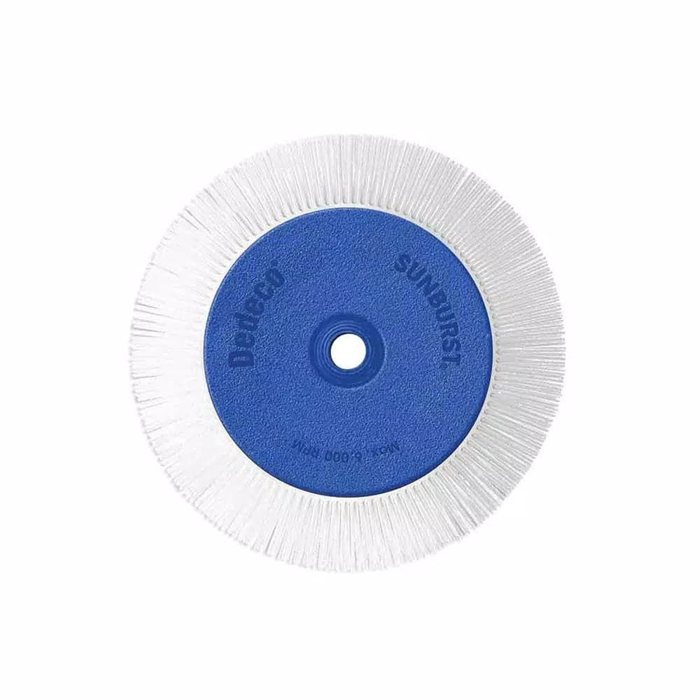 Dedeco Sunburst 8 in. 120-Grit TS Radial Polishing Disc with Adjustable Arbor
