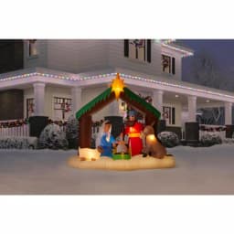 Home Accents Holiday 6.5 ft. LED Inflatable Nativity Scene Airblown Holiday Decoration thumbnail 2