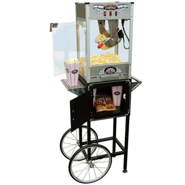 Funtime Palace Popper 8 oz. Bar Style Popcorn Machine with Cart