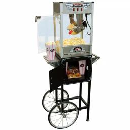 Funtime Palace Popper 8 oz. Bar Style Popcorn Machine with Cart thumbnail 1
