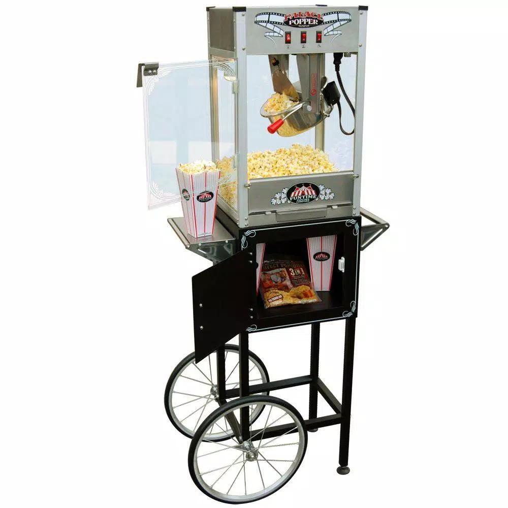 Funtime Palace Popper 8 oz. Bar Style Popcorn Machine with Cart