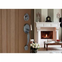 Copper Creek Colonial Handleset with Waverlie Lever Trim, Antique Nickel thumbnail 5