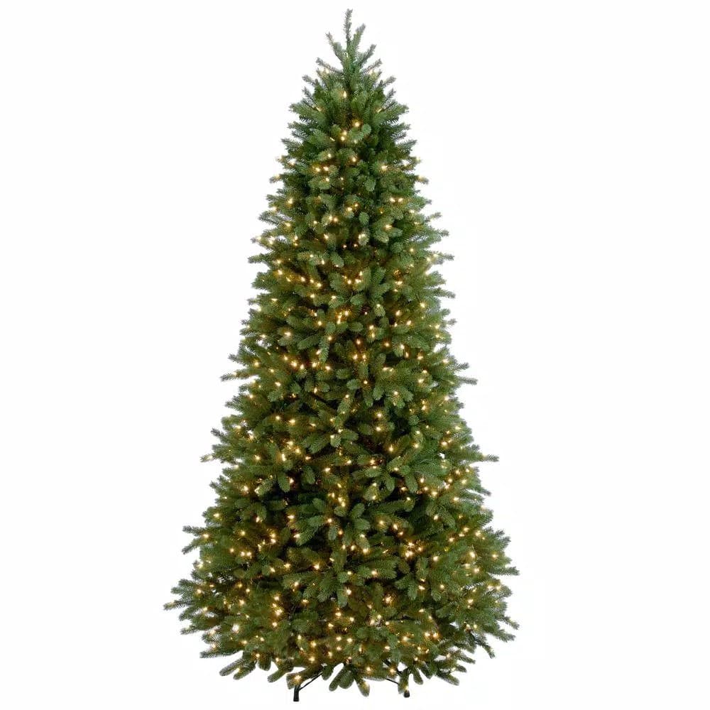 National Tree Company 7.5 ft. Feel Real Jersey Fraser Slim Fir Artificial Christmas Tree with 800 Clear Warm Lights