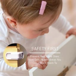 SecurityMan Childproofing Drawer and Cabinet Safety Locks (6-Pack) - Universal Baby Proofing Latches thumbnail 4