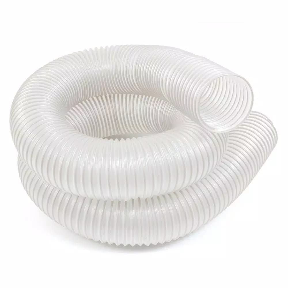 WEN 4 in. x 10 ft. Universal Dust Extractor Hose, Clear Heavy-Duty Construction