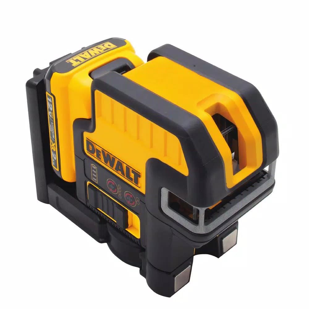 DEWALT 12V MAX Red Self-Leveling 2-Spot Cross Line Laser Starter Pack with TSTAK Case