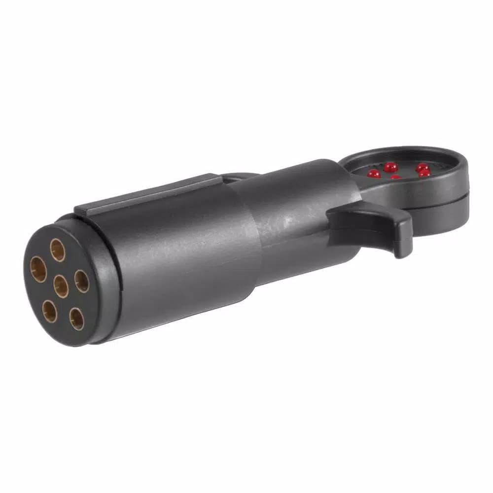 CURT 6-Way Round Trailer Connector Tester
