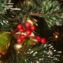 National Tree Company 6.5 ft. Wintry Pine Pre-Decorated Artificial Christmas Tree with 650 Clear Lights thumbnail 6