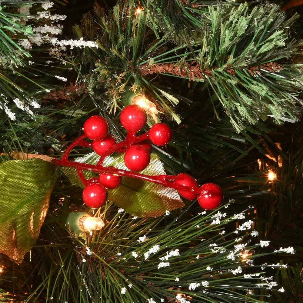 National Tree Company 6.5 ft. Wintry Pine Pre-Decorated Artificial Christmas Tree with 650 Clear Lights