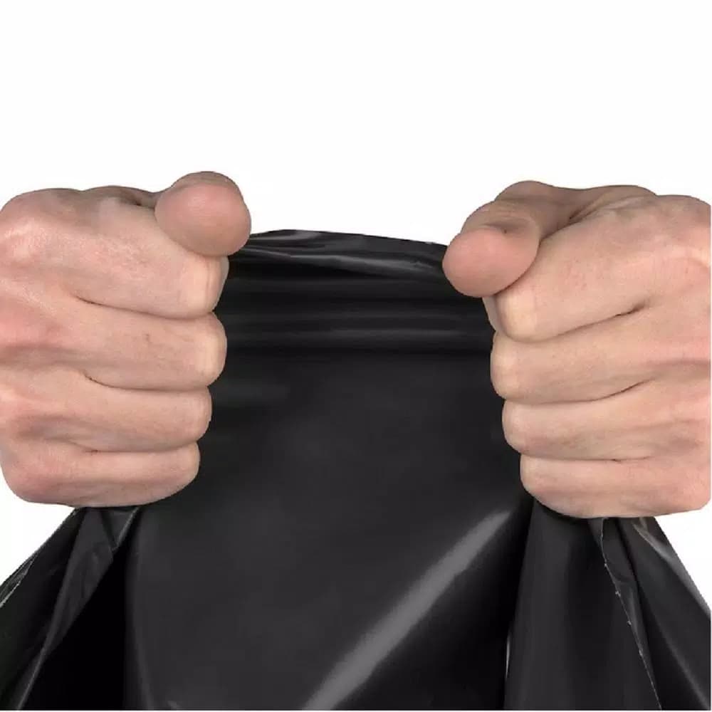 Unbranded 96 Gallon Heavy Duty Black Curbside Trash Bags, 2 Mil, 50-Count