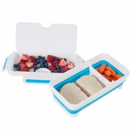 Classic Cuisine Rectangular Expandable Lunch Box with Dividers, Collapsible Food Storage thumbnail 1