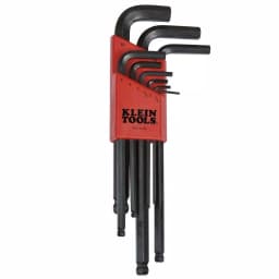 Klein Tools 9-Piece Metric L-Style Ball-End Hex Key Set with Organizer Caddy thumbnail 1