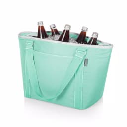 Picnic Time Topanga 9 Qt. Teal Insulated Cooler Tote Bag thumbnail 2
