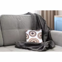 Unbranded Maryam Brown and White Geometric Cotton Throw Pillow, 20 x 20 in. thumbnail 5