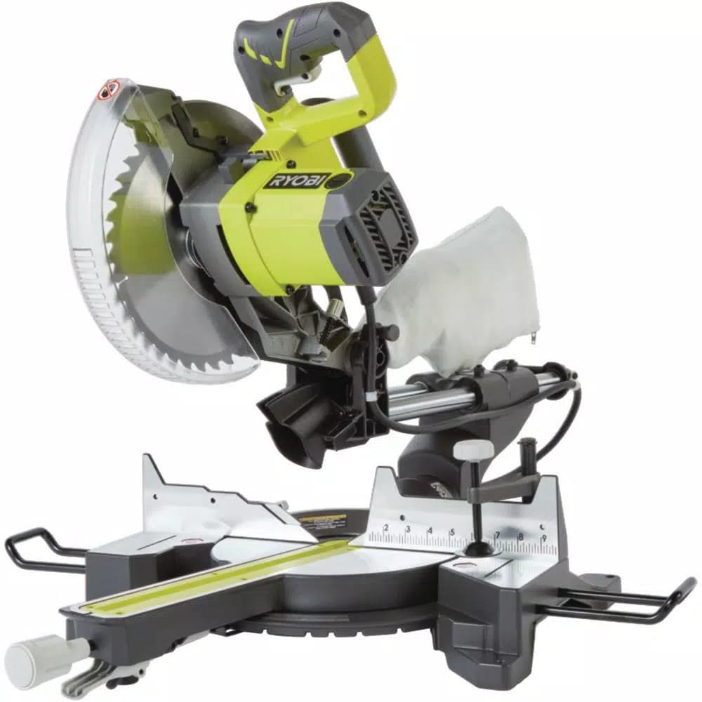 RYOBI 15 Amp 10 in. Sliding Compound Miter Saw with Universal Quickstand Kit