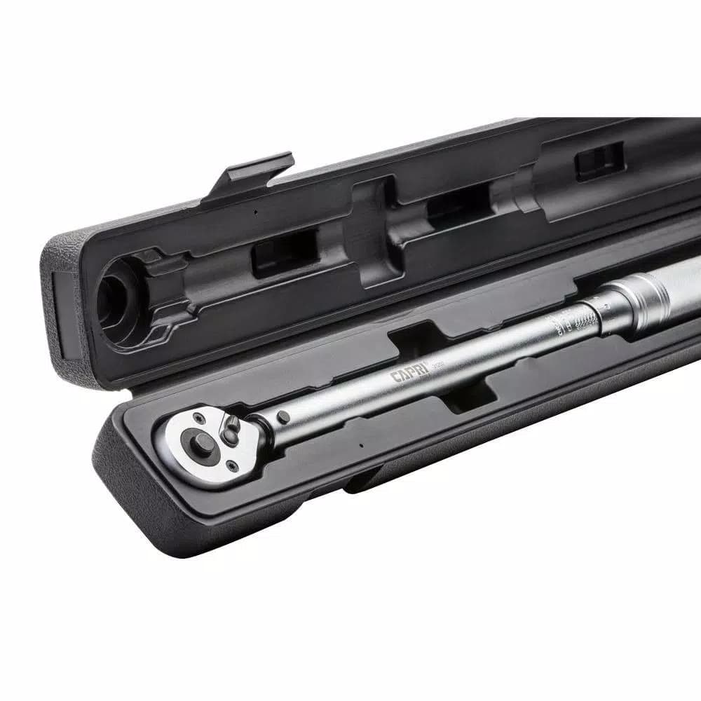 Capri Tools 1/2 in. Drive Industrial Torque Wrench, 20-150 ft. lbs. Range, Steel Construction