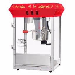 Great Northern Foundation 8 oz. Red Countertop Popcorn Machine with Whisper Quiet Motor thumbnail 6