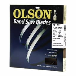 Olson Saw 70-1/2 in. High Carbon Steel Band Saw Blade, 1/2 in. Width, 3 TPI thumbnail 1