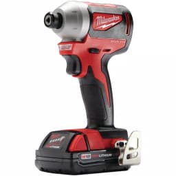 Milwaukee M18 18V Compact Brushless 1/4 in. Hex Impact Driver Kit with 2.0 Ah Battery, Charger & Tool Bag thumbnail 13