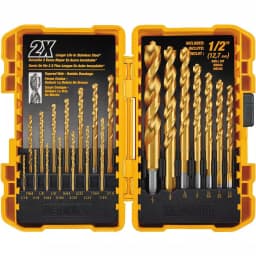 DEWALT 21-Piece Titanium Pilot Point Twist Drill Bit Set thumbnail 1