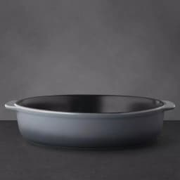 BergHOFF GEM 3 Qt. Stoneware Round Baking Dish, Grey Enamel Casserole Pan thumbnail 3