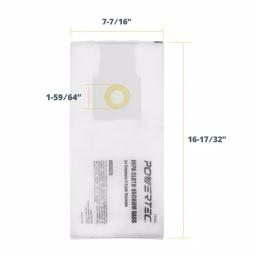 POWERTEC HEPA Replacement Vacuum Bags for Kenmore O-Style Upright Vacuums, 6-Ply Cloth (3-Pack) thumbnail 4