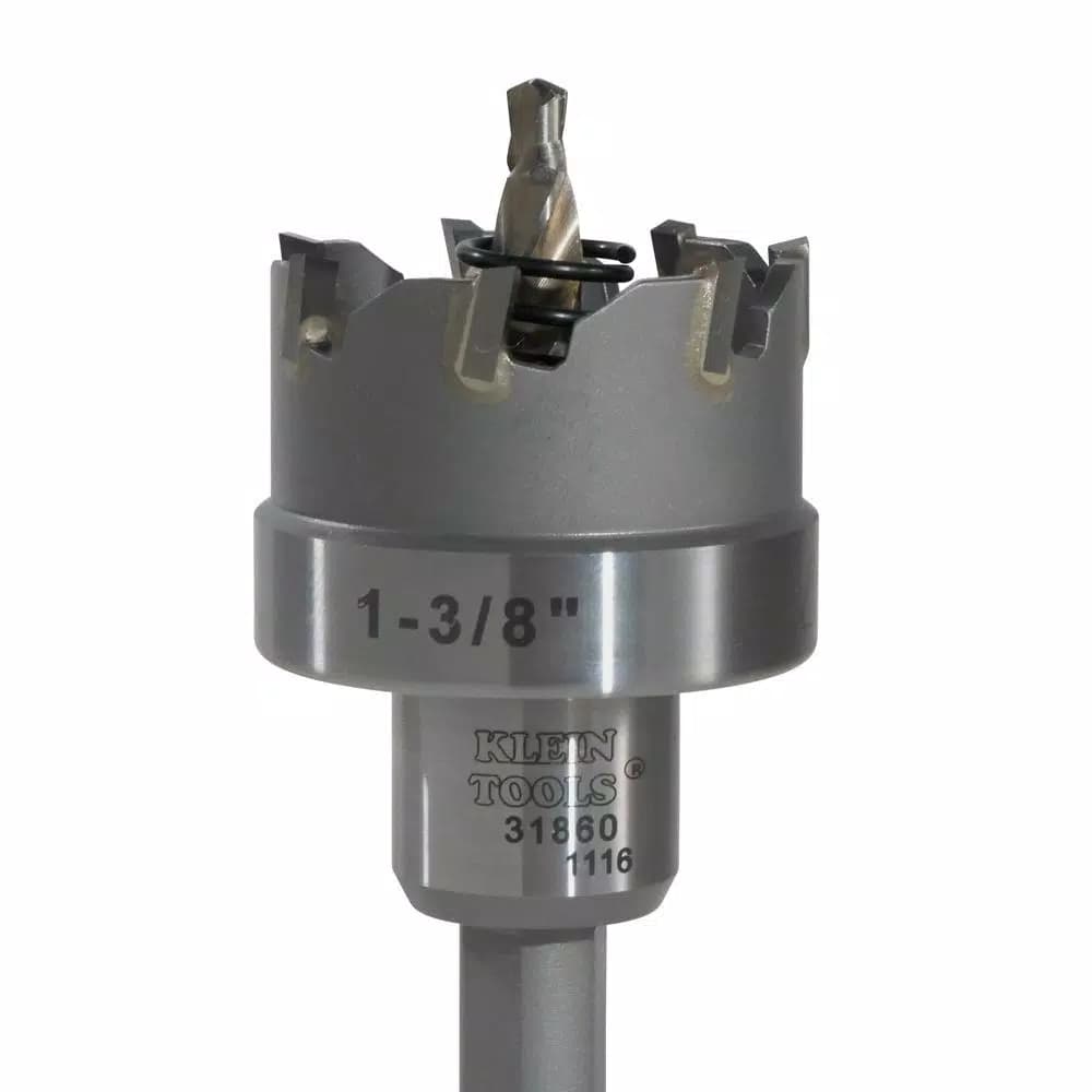 Klein Tools 1-3/8 in. Carbide Hole Cutter with Arbor and Pilot Bit
