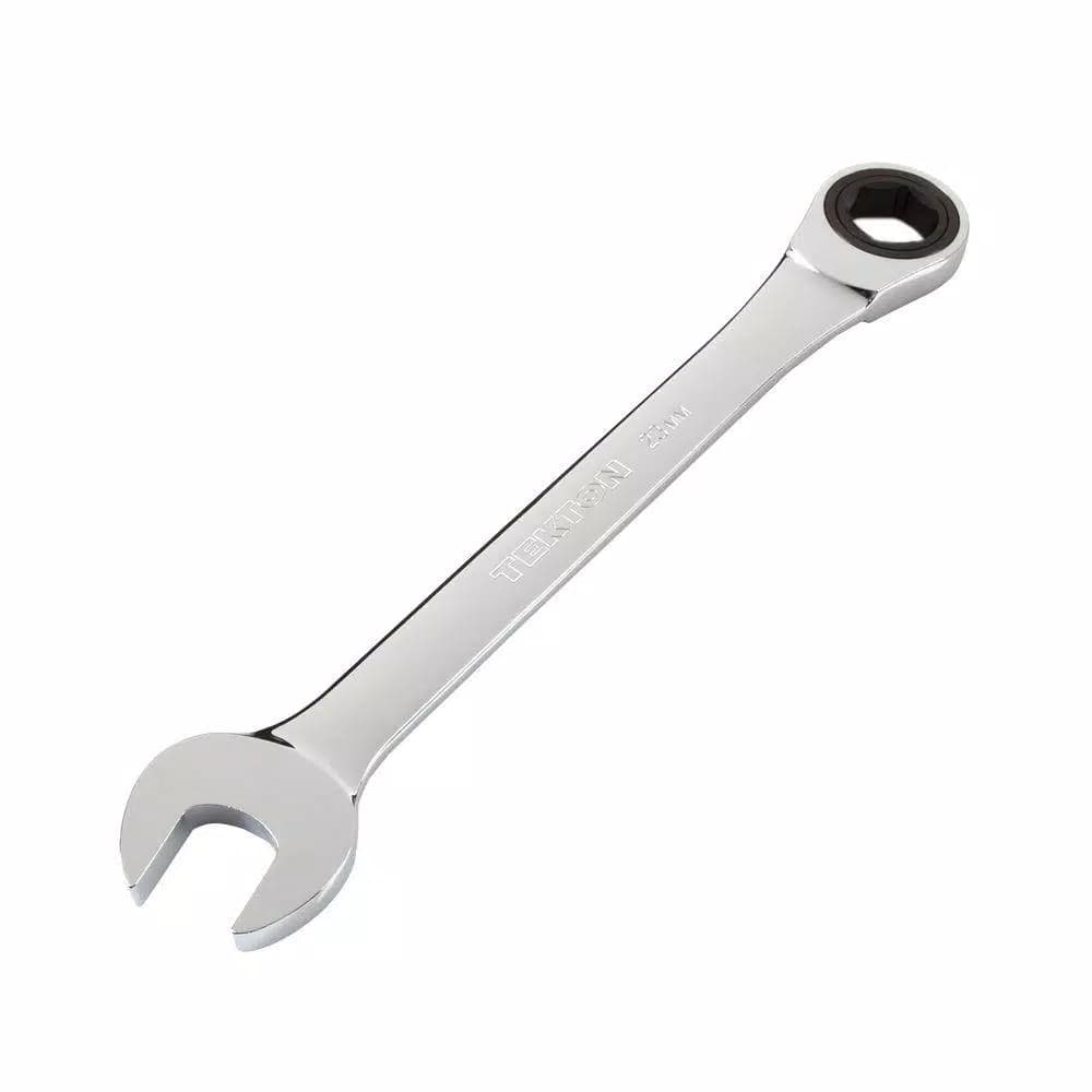 TEKTON 23 mm Ratcheting Combination Wrench, 6-Point Box End, 72-Tooth Gear
