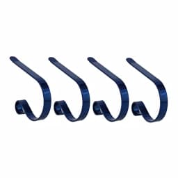Haute Decor Original MantleClip Blue Stocking Holder (4-Pack) - Metal Mantel Clips for Holiday Decor thumbnail 1