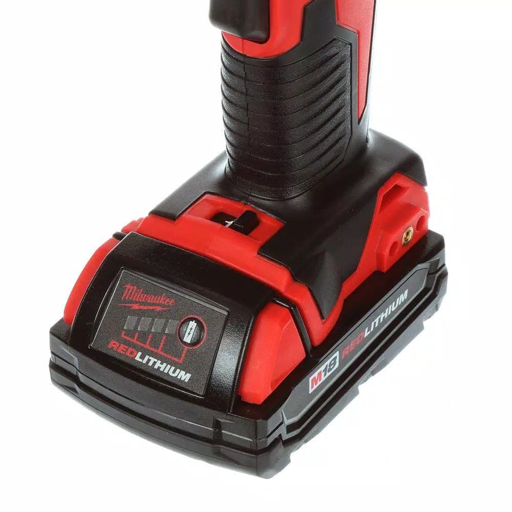 Milwaukee M18 18V Lithium-Ion Cordless 1/4 in. 2-Speed Right Angle Impact Driver Kit with 1.5Ah Battery & Charger