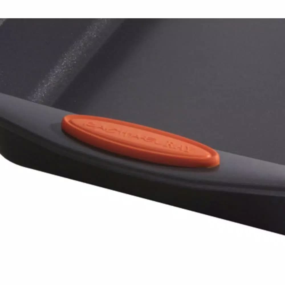 Rachael Ray Oven Lovin' 5-Piece Nonstick Aluminum Bakeware Set, Gray and Orange