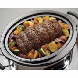Hamilton Beach 6 Qt. Programmable Silver Slow Cooker with Temperature Settings thumbnail 3