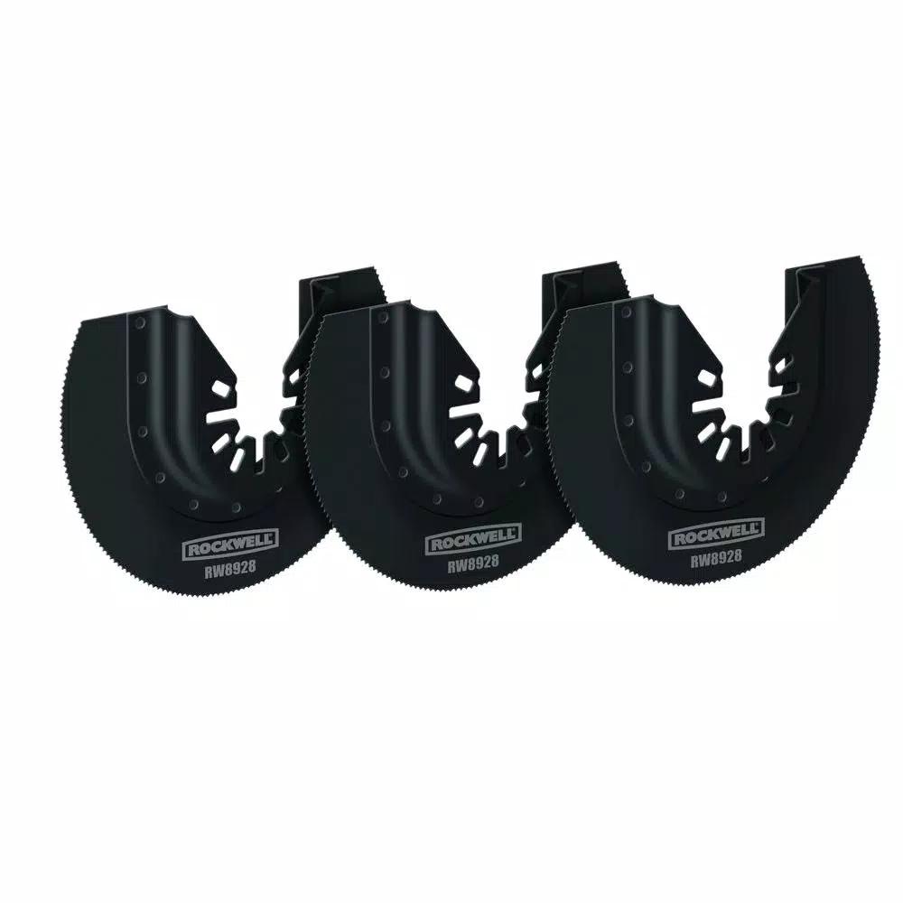Rockwell Sonicrafter 3-1/8 in. HSS Semicircle Saw Blade 3-Pack