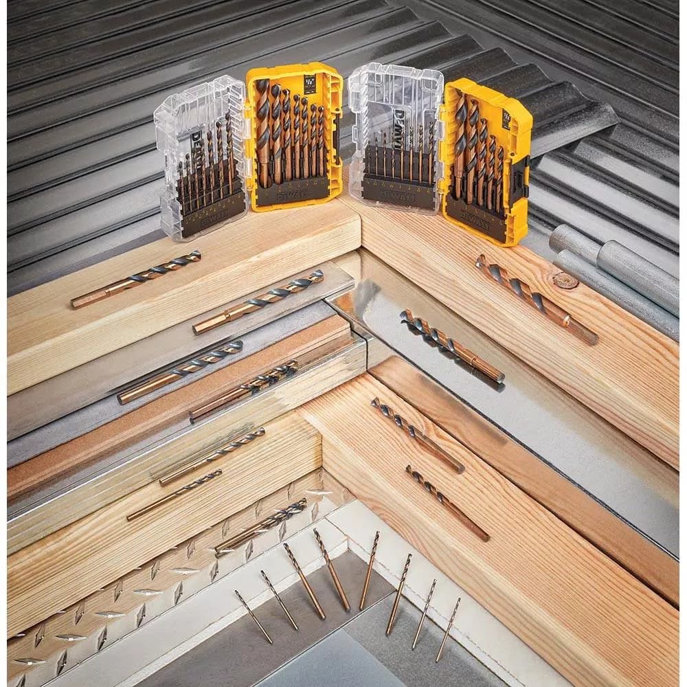 DEWALT 29-Piece Black Oxide Twist Drill Bit Set