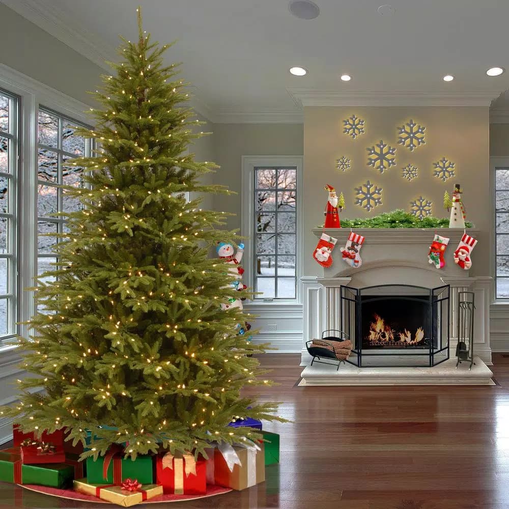 National Tree Company 7.5 ft. Monterey Fir Artificial Christmas Tree with 800 Clear Lights and Feel Real Branch Tips