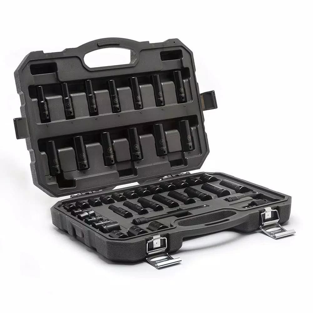 GearWrench 44-Piece 3/8 in. Drive SAE/Metric Deep Impact Socket Set