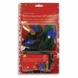 Brite Star 35-Light Multi-Color C6 LED Battery-Operated String Lights, Set of 2 thumbnail 2