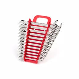 TEKTON 12-Piece Metric Angle Head Open End Wrench Set, 8 mm to 19 mm thumbnail 1