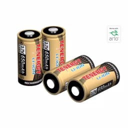 Unbranded Tenergy Rechargeable RCR123A Lithium Ion Batteries for Arlo Wireless Security Cameras, 4-Pack thumbnail 2