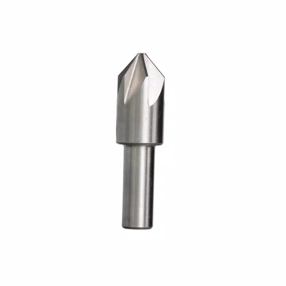 Drill America 1/4 in. 60-Degree 6-Flute High Speed Steel Countersink Bit