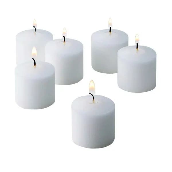 Light In The Dark White Unscented Votive Candles, 288 Count Bulk Set