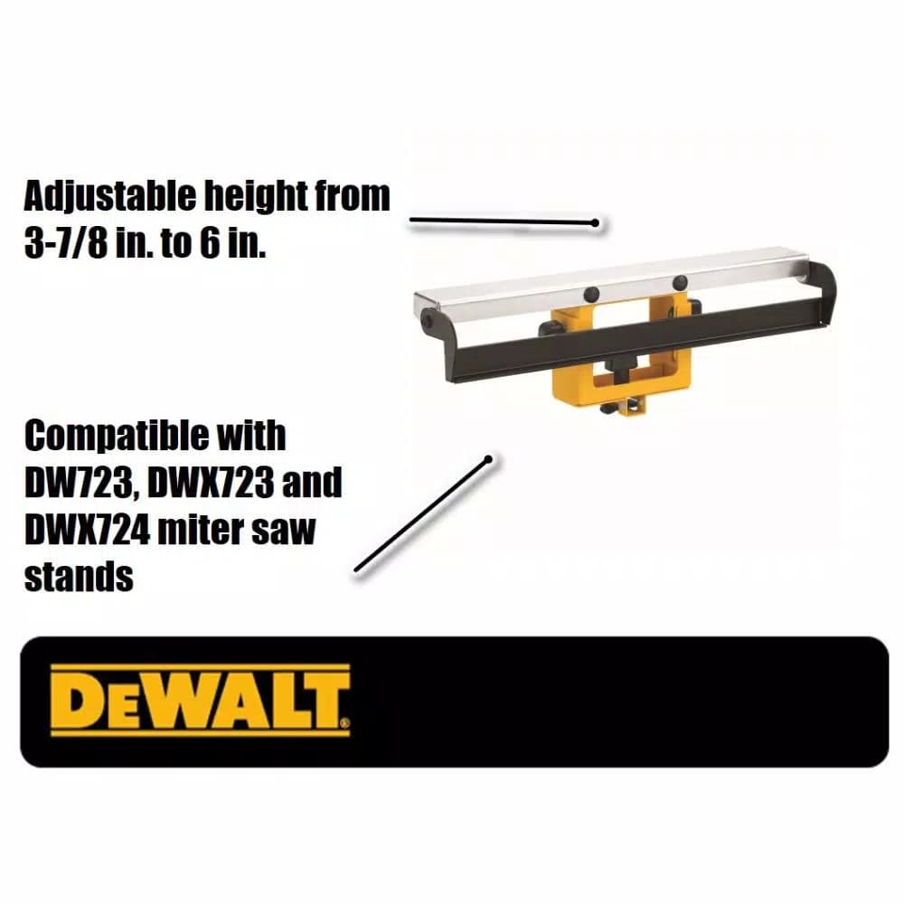 DEWALT Wide Miter Saw Stand Material Support and Stop
