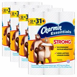 Charmin Essentials Strong 1-Ply Toilet Paper, 48 Giant Rolls thumbnail 2
