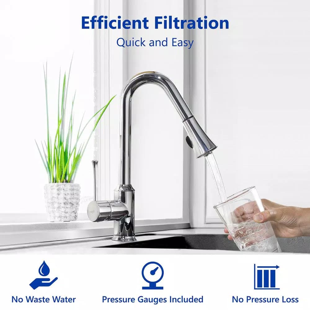 Express Water 3-Stage Whole House Water Filtration System - SED, Carbon, & Coconut Shell Carbon
