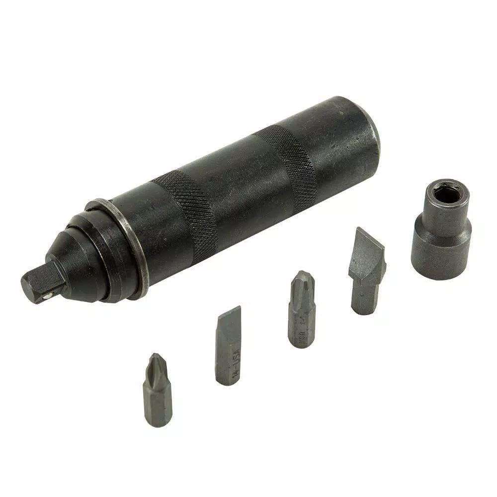 Klein Tools Reversible Hand Impact Driver Set with Hex Bits and Adapter