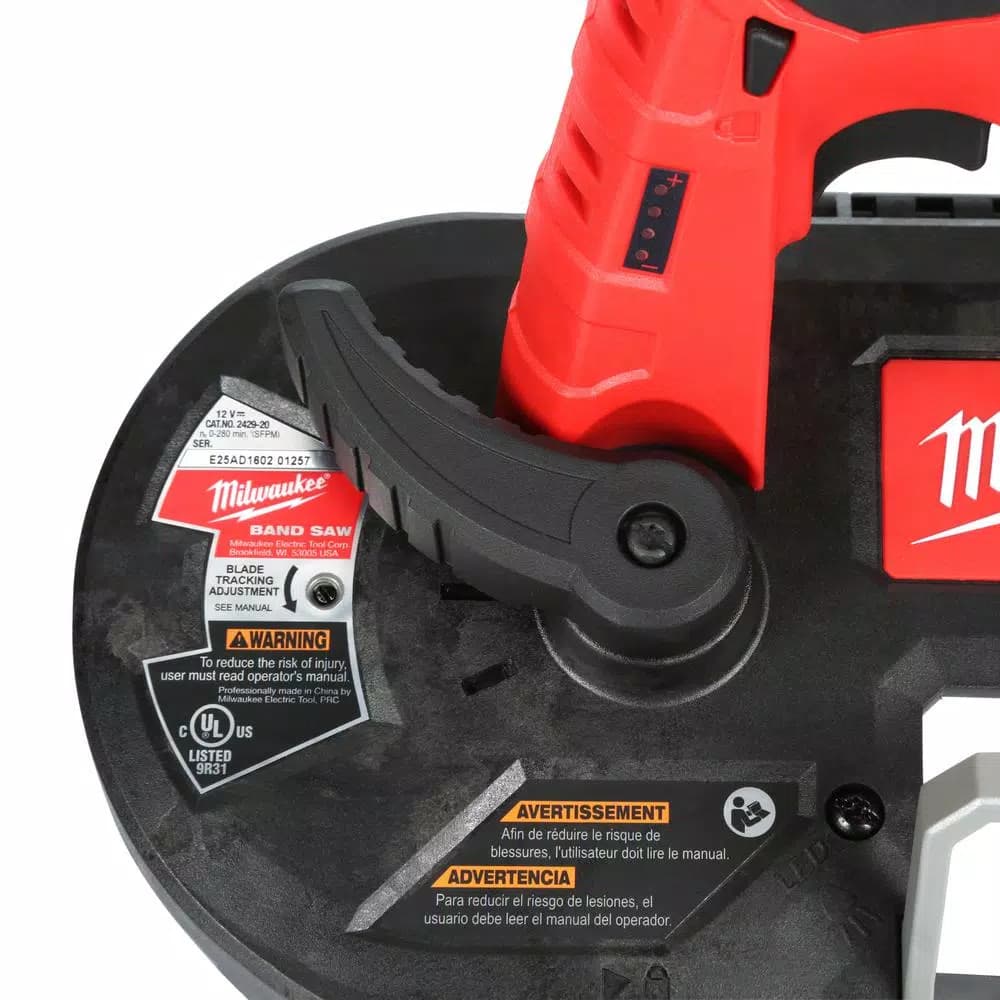 Milwaukee M12 12V Lithium-Ion Cordless Sub-Compact Band Saw (Tool-Only)