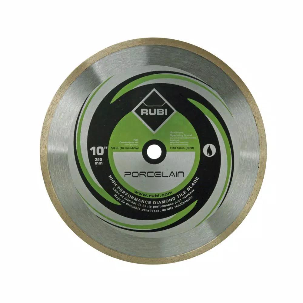 Rubi 10 in. Porcelain Diamond Blade for Straight Tile Cutting