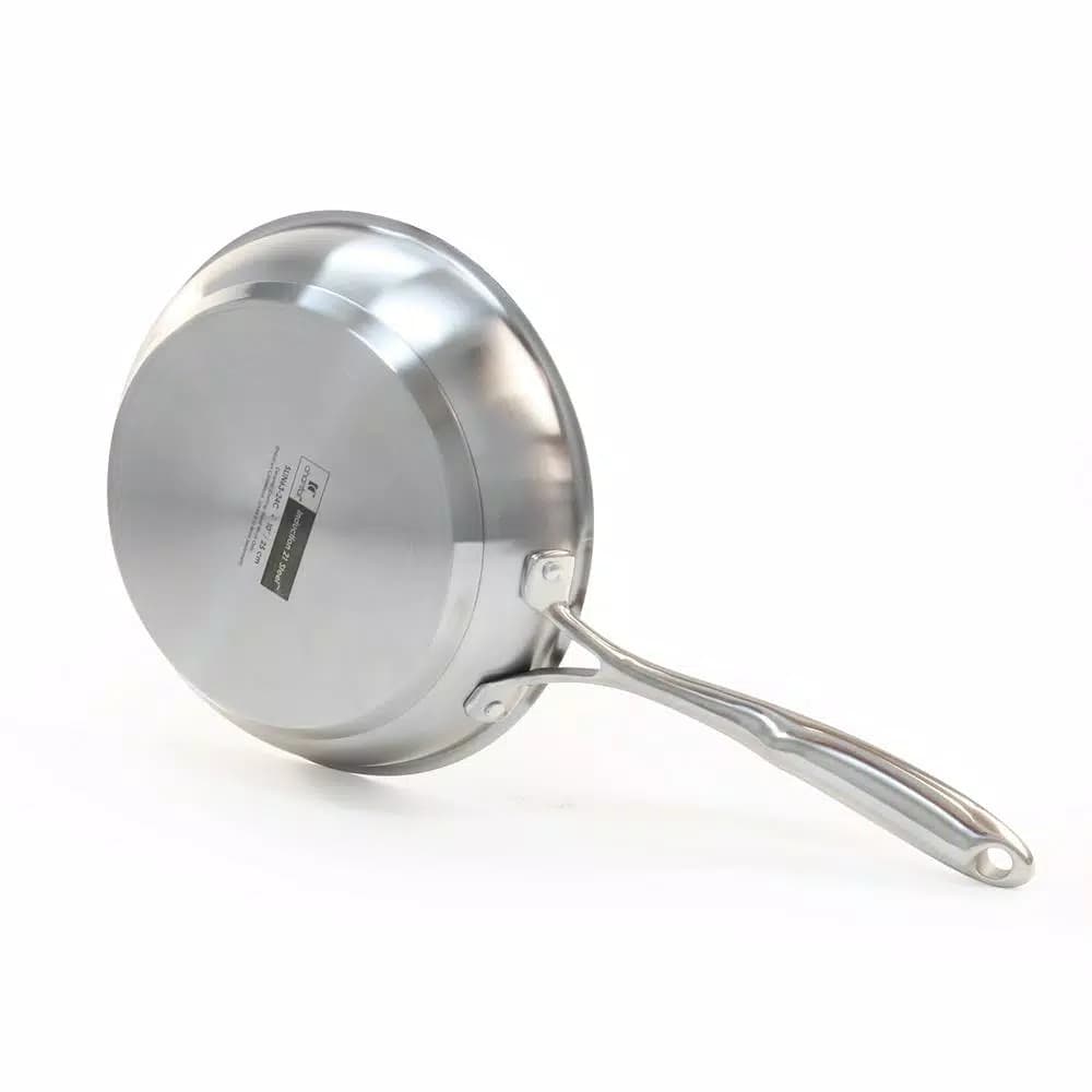 Chantal Induction 21 Steel 10 in. Stainless Steel Ceramic Nonstick Frying Pan, Brushed Stainless Steel