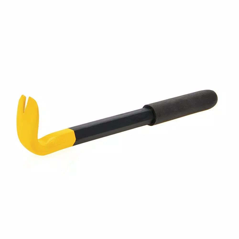 Stanley 10 in. Nail Claw Wrecking Bar with Dual Nail Slots