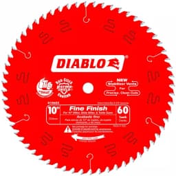 Diablo 10 in. x 60-Teeth Fine Finish Carbide Circular Saw Blade thumbnail 5